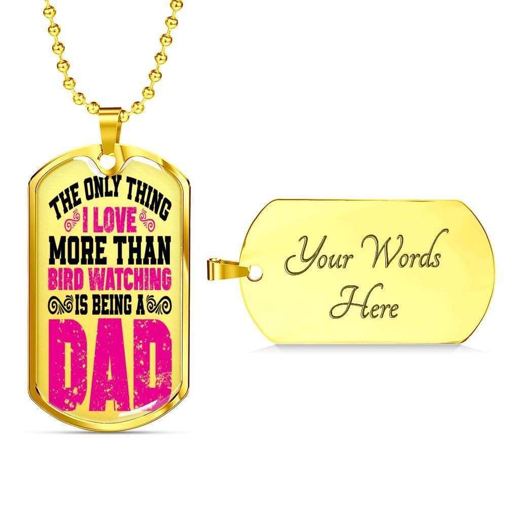 Dad Dog Tag Father’S Day Gift, Custom Only Thing I Love Is Being A Dad Dog Tag Military Chain Necklace Giving Dad Dog Tag Father's Day Rakva