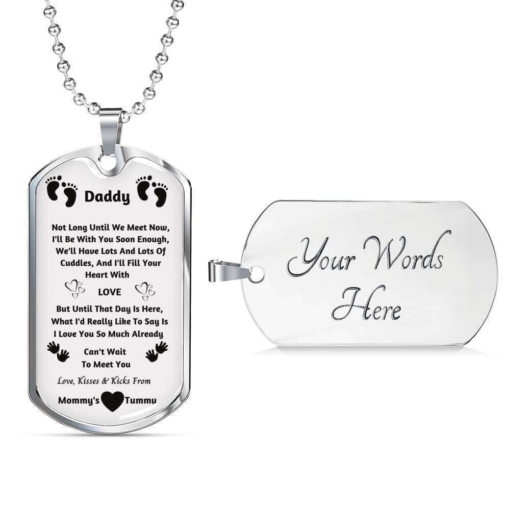 Dad Dog Tag Father’S Day Gift, Dog Tag Military Chain Necklace For Dad I Love You So Much Already Dog Tag Father's Day Rakva