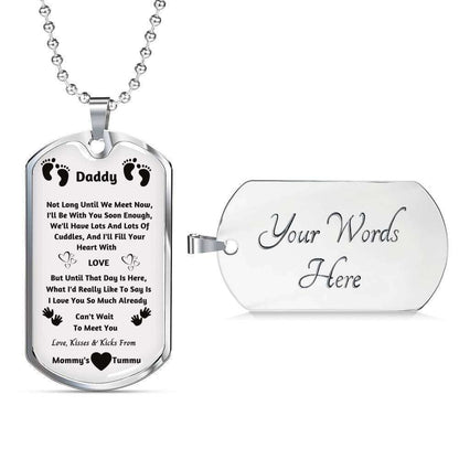 Dad Dog Tag Father’S Day Gift, Dog Tag Military Chain Necklace For Dad I Love You So Much Already Dog Tag Father's Day Rakva