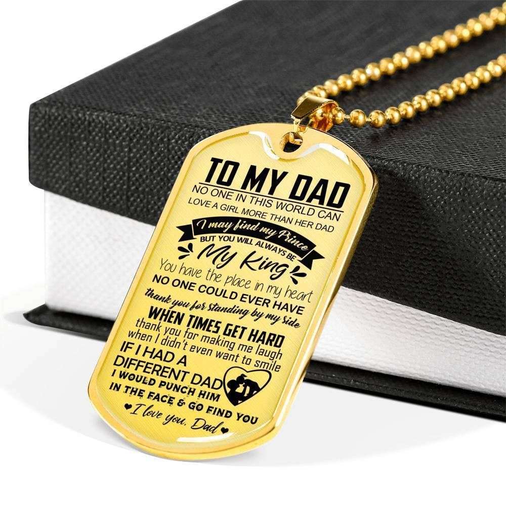 Dad Dog Tag Father’S Day Gift, No One In This World Dog Tag Military Chain Necklace Gift For Daddy Father's Day Rakva