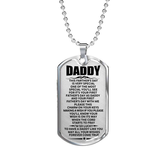 Dad Dog Tag Father’S Day Gift, To My Dad You’Re The Special Gift For Me Dog Tag Military Chain Necklace Father's Day Rakva