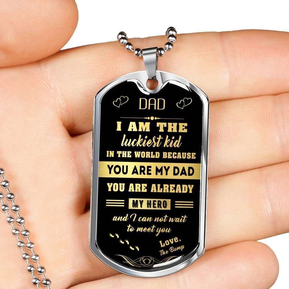 Dad Dog Tag Father’S Day Gift, You Are Already My Hero Dog Tag Military Chain Necklace Gift For Dad Dog Tag Father's Day Rakva