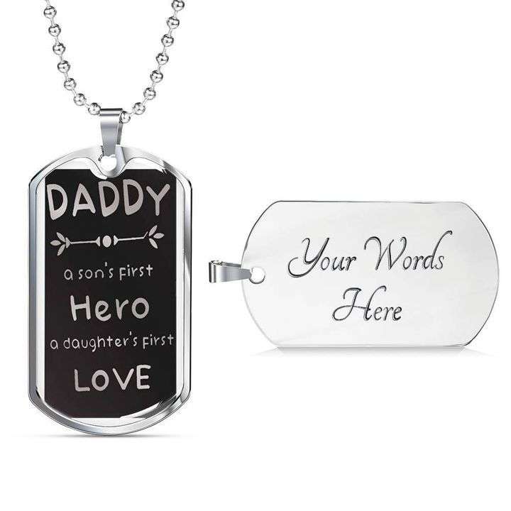 Dad Dog Tag Father’S Day, Responsibility Of A Daddy Dog Tag Necklace Gift For Dad Father's Day Rakva