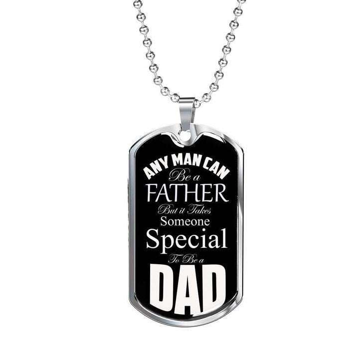 Dad Dog Tag Father’S Day, Someone Special To Be A Dad Dog Tag Necklace Gift For Dad Father's Day Rakva