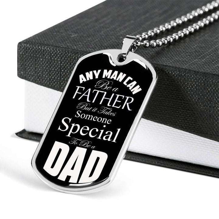 Dad Dog Tag Father’S Day, Someone Special To Be A Dad Dog Tag Necklace Gift For Dad Father's Day Rakva