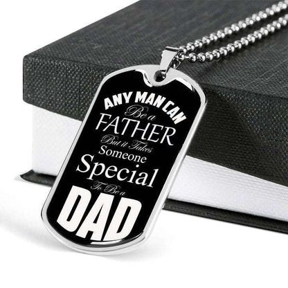 Dad Dog Tag Father’S Day, Someone Special To Be A Dad Dog Tag Necklace Gift For Dad Father's Day Rakva