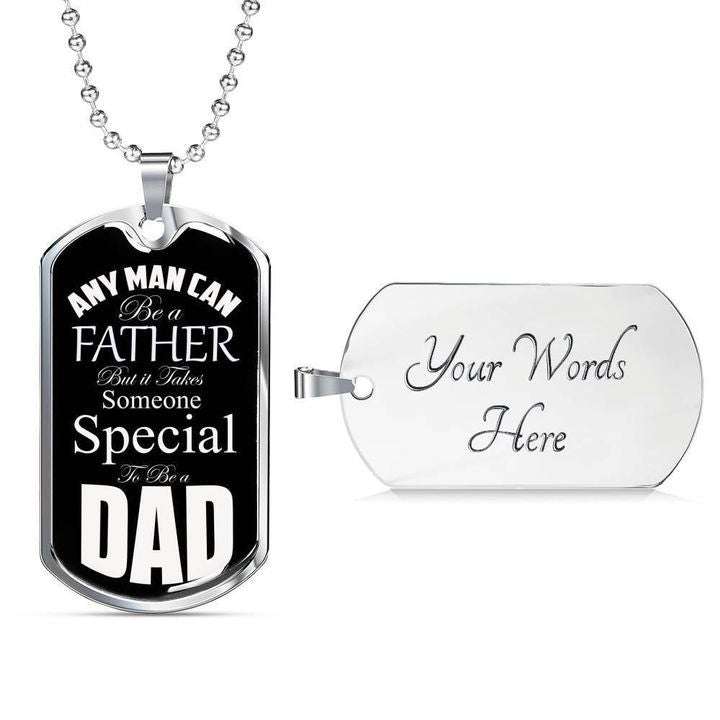Dad Dog Tag Father’S Day, Someone Special To Be A Dad Dog Tag Necklace Gift For Dad Father's Day Rakva