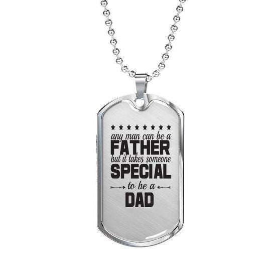 Dad Dog Tag Father’S Day, Someone Special To Be A Dad Dog Tag Necklace Gift For Dad Father's Day Rakva