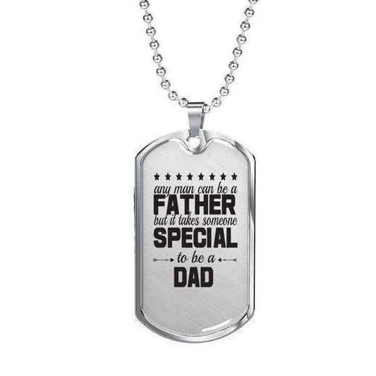 Dad Dog Tag Father’S Day, Someone Special To Be A Dad Dog Tag Necklace Gift For Dad Father's Day Rakva