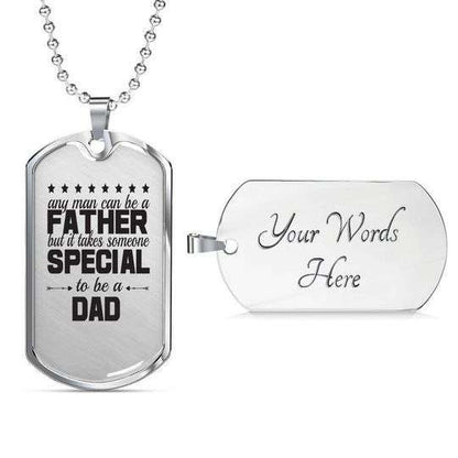 Dad Dog Tag Father’S Day, Someone Special To Be A Dad Dog Tag Necklace Gift For Dad Father's Day Rakva