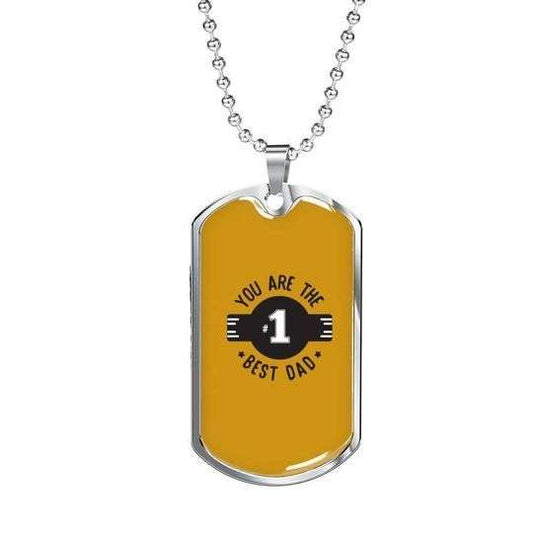 Dad Dog Tag Father’S Day, You Are The Best Dad Dog Tag Necklace For Dad Father's Day Rakva