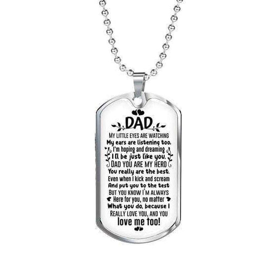 Dad Dog Tag Father’S Day, You Really Are The Best Dog Tag Necklace Gift For Daddy Father's Day Rakva