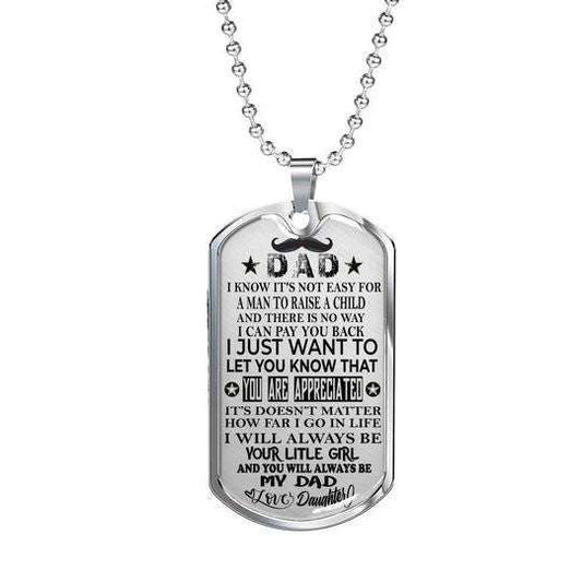 Dad Dog Tag Father’S Day, You’Ll Always Be My Dad Dog Tag Necklace For Dad Father's Day Rakva