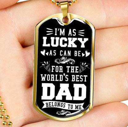 Dad Dog Tag, To My Dad Dog Tag Necklace, Gift For Dad From Daughter, Dad Gift For Father’S Day, Dog Tag Gifts For Dad V2 Christmas Day Rakva