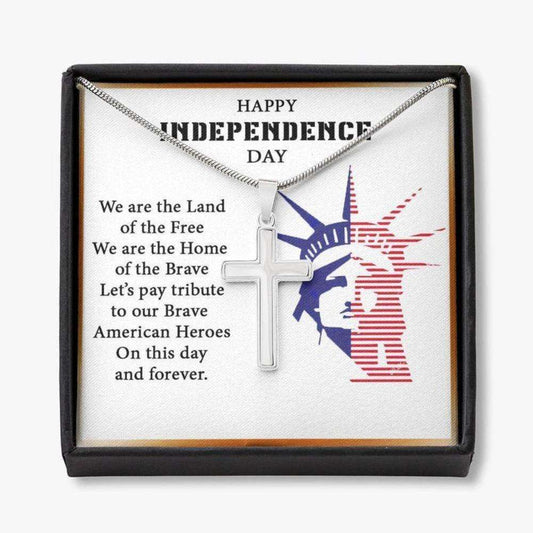 Dad Necklace, 4Th Of July Necklace Gifts For Military Father, Husband, Patriotic Necklace, Happy Independence Day Gift For Dad Father's Day Rakva