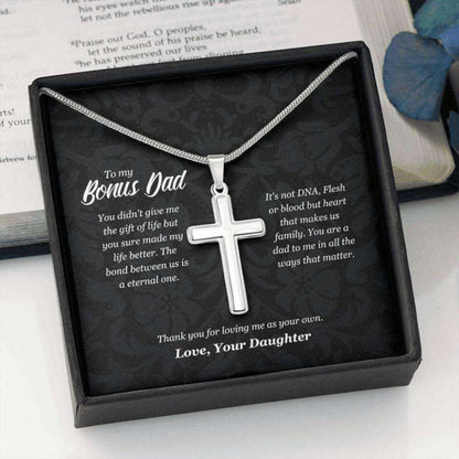 Dad Necklace, Bonus Dad Fathers Day Gift Necklace, Bonus Dad Thank You Gift, Stepdad Gift Father's Day Rakva