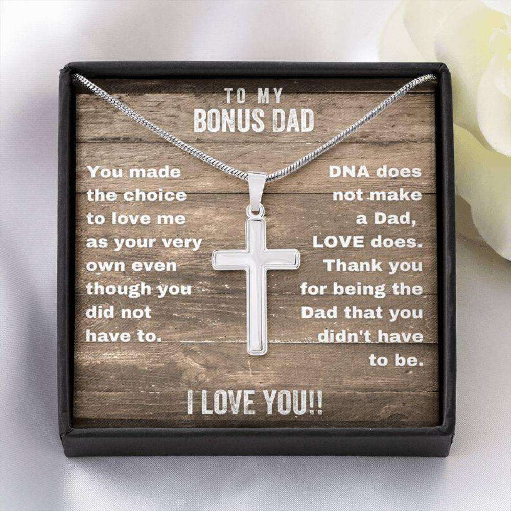 Dad Necklace, Bonus Dad Necklace, Fathers Day Gift For Step Dad, Stepfather Gift, Stepdaddy Gift Rakva