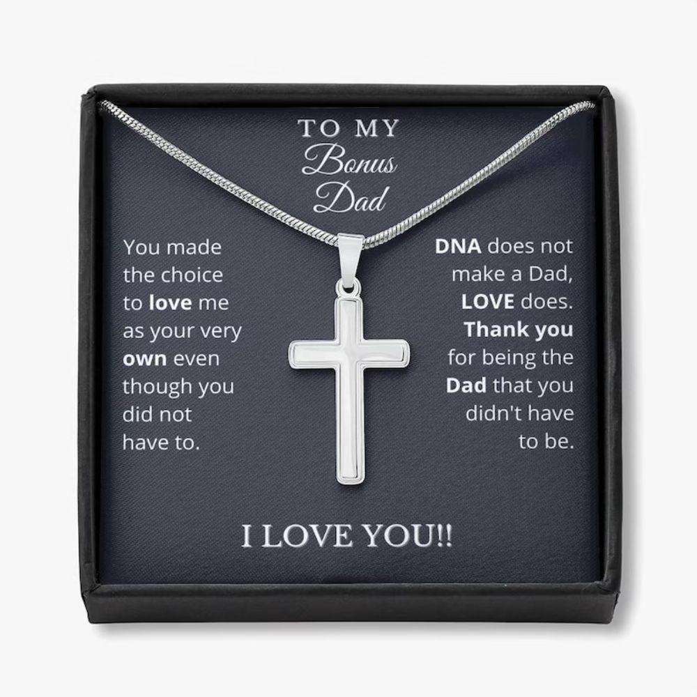 Dad Necklace, Bonus Dad Necklace, Fathers Day Gift For Step Dad, Stepfather Gift, Stepdaddy Gift Rakva
