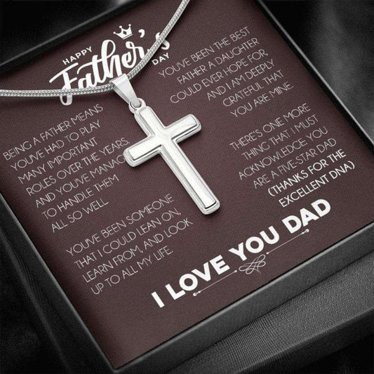 Dad Necklace, Father Necklace Father’S Day Gift, Christian Gift For Dad, Father Daughter Necklace Father's Day Rakva