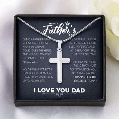 Dad Necklace, Father Necklace Father’S Day Gift, Christian Gift For Dad, Father Son Necklace Father's Day Rakva