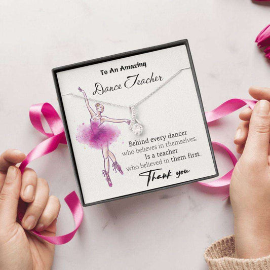 Dance Teacher Necklace Gift, Dance Teacher Appreciation, Dance Coach, Ballet Teacher Gift, Dance Teacher Gifts For Ballet Teacher Necklace Rakva