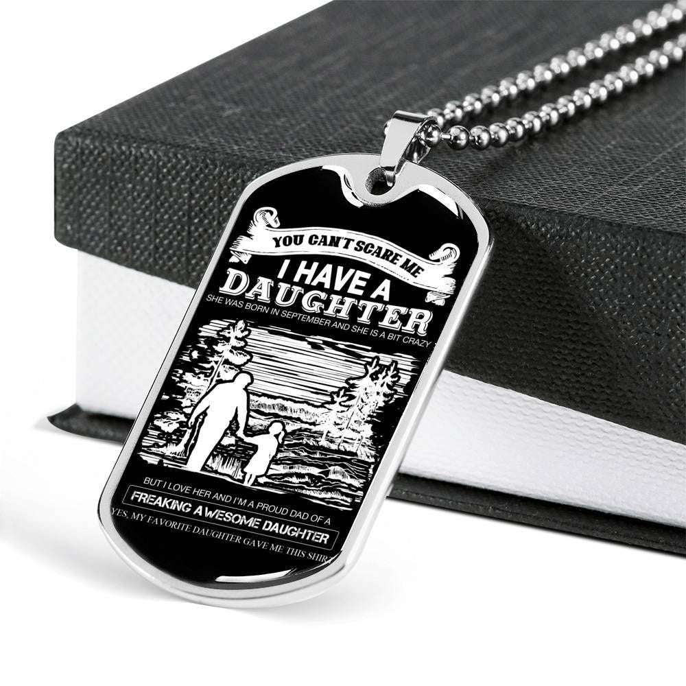 Daughter Dog Tag Custom Picture, I Have A Daughter Dog Tag Necklace For Daughter Dughter's Day Rakva