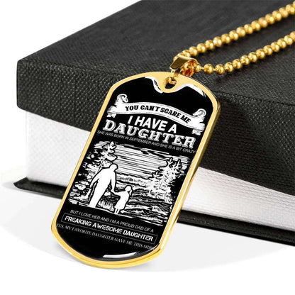 Daughter Dog Tag Custom Picture, I Have A Daughter Dog Tag Necklace For Daughter Dughter's Day Rakva