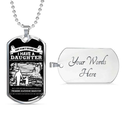 Daughter Dog Tag Custom Picture, I Have A Daughter Dog Tag Necklace For Daughter Dughter's Day Rakva