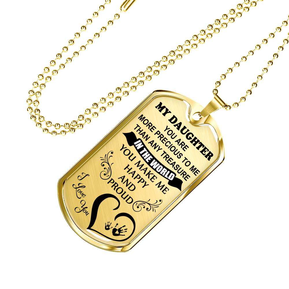 Daughter Dog Tag, Dog Tag For Daughter, Birthday Gift For Daughter Dog Tag-10 Dughter's Day Rakva