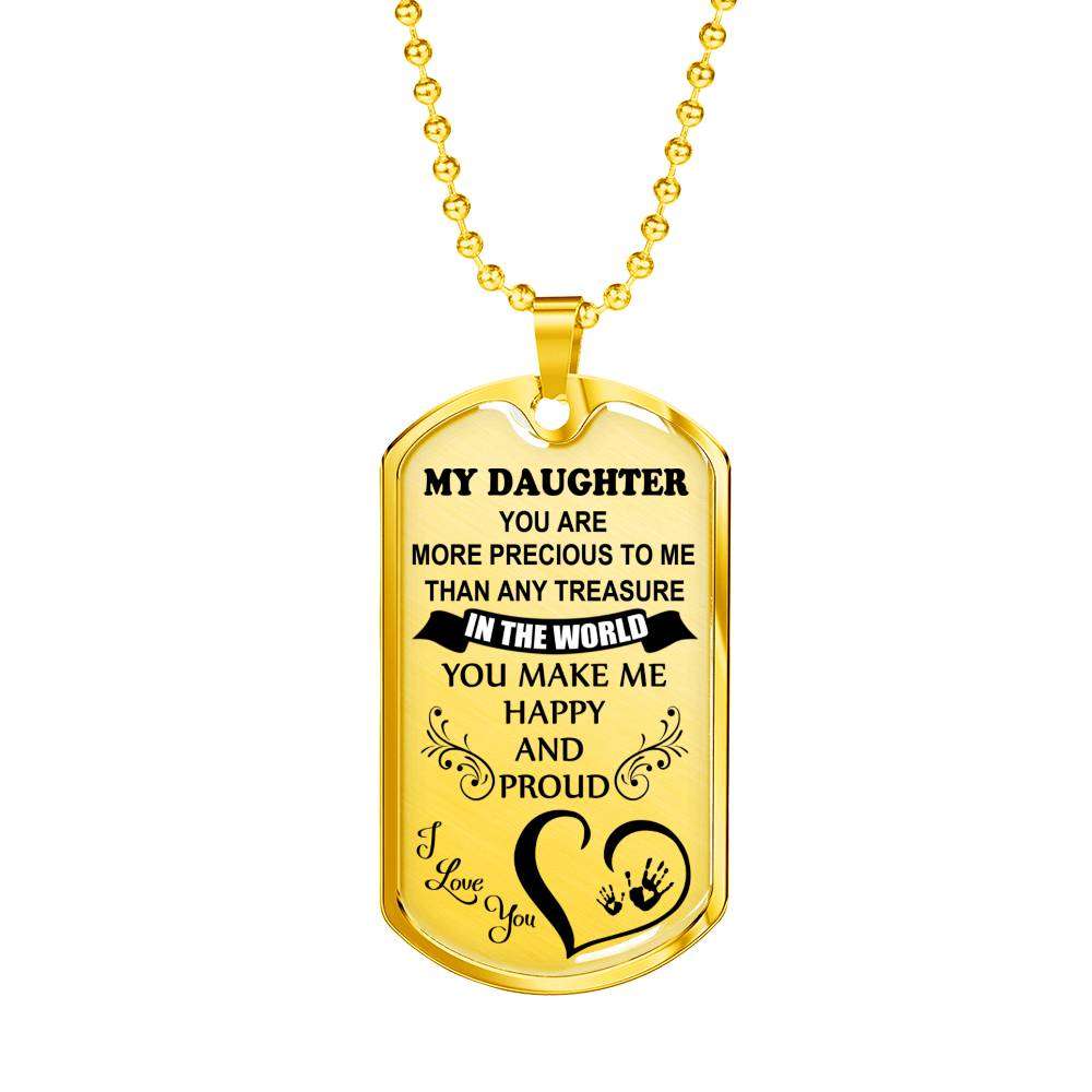 Daughter Dog Tag, Dog Tag For Daughter, Birthday Gift For Daughter Dog Tag-10 Dughter's Day Rakva