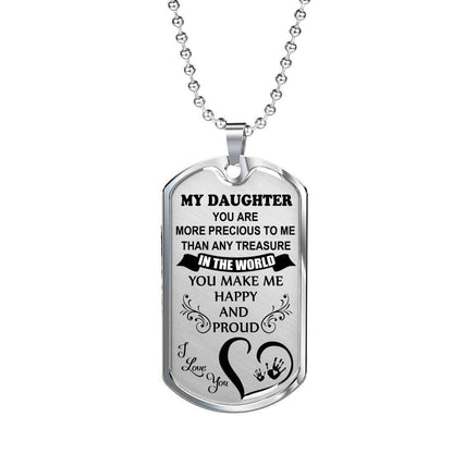 Daughter Dog Tag, Dog Tag For Daughter, Birthday Gift For Daughter Dog Tag-10 Dughter's Day Rakva