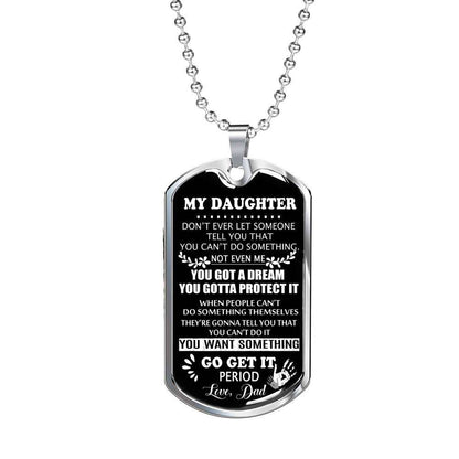 Daughter Dog Tag, Dog Tag For Daughter, Birthday Gift For Daughter Dog Tag-29 Dughter's Day Rakva