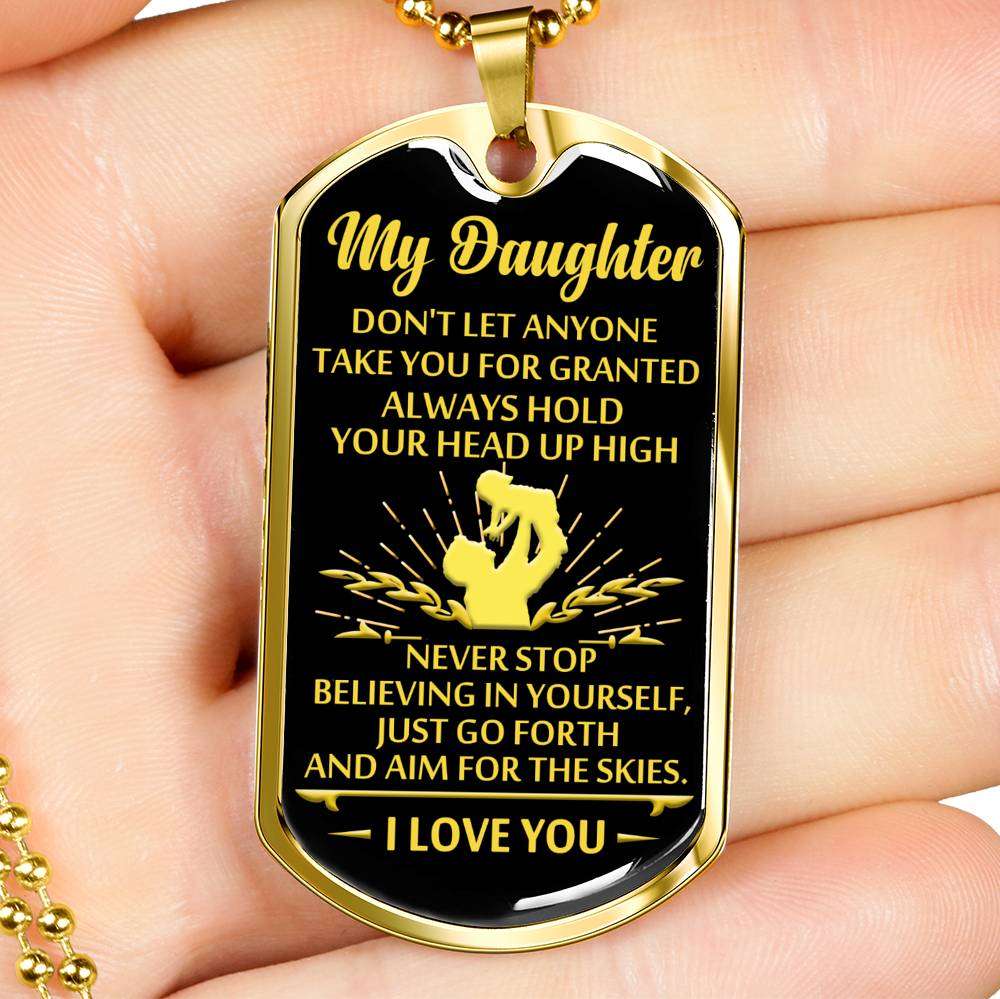 Daughter Dog Tag, Dog Tag For Daughter, Birthday Gift For Daughter Dog Tag-6 Dughter's Day Rakva