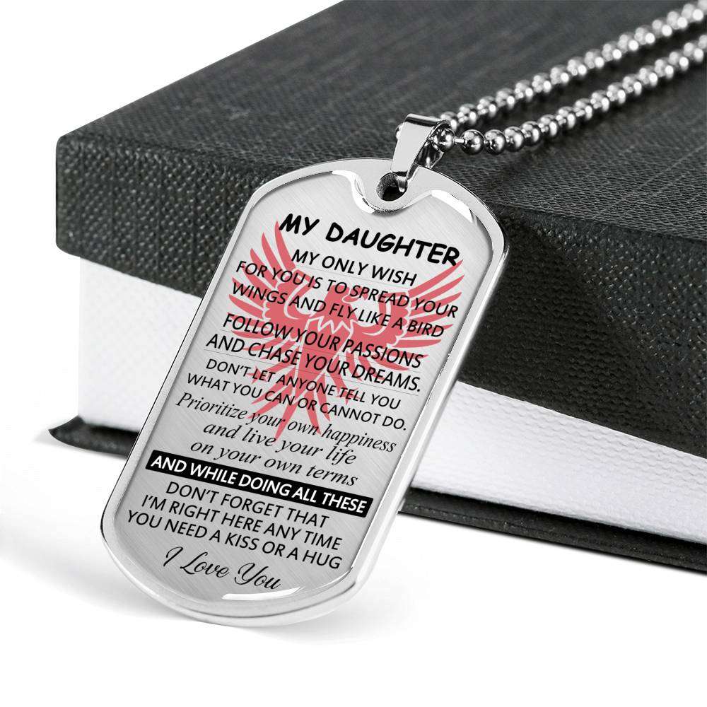 Daughter Dog Tag, Dog Tag For Daughter, Gift For Daughter Dog Tag Dughter's Day Rakva