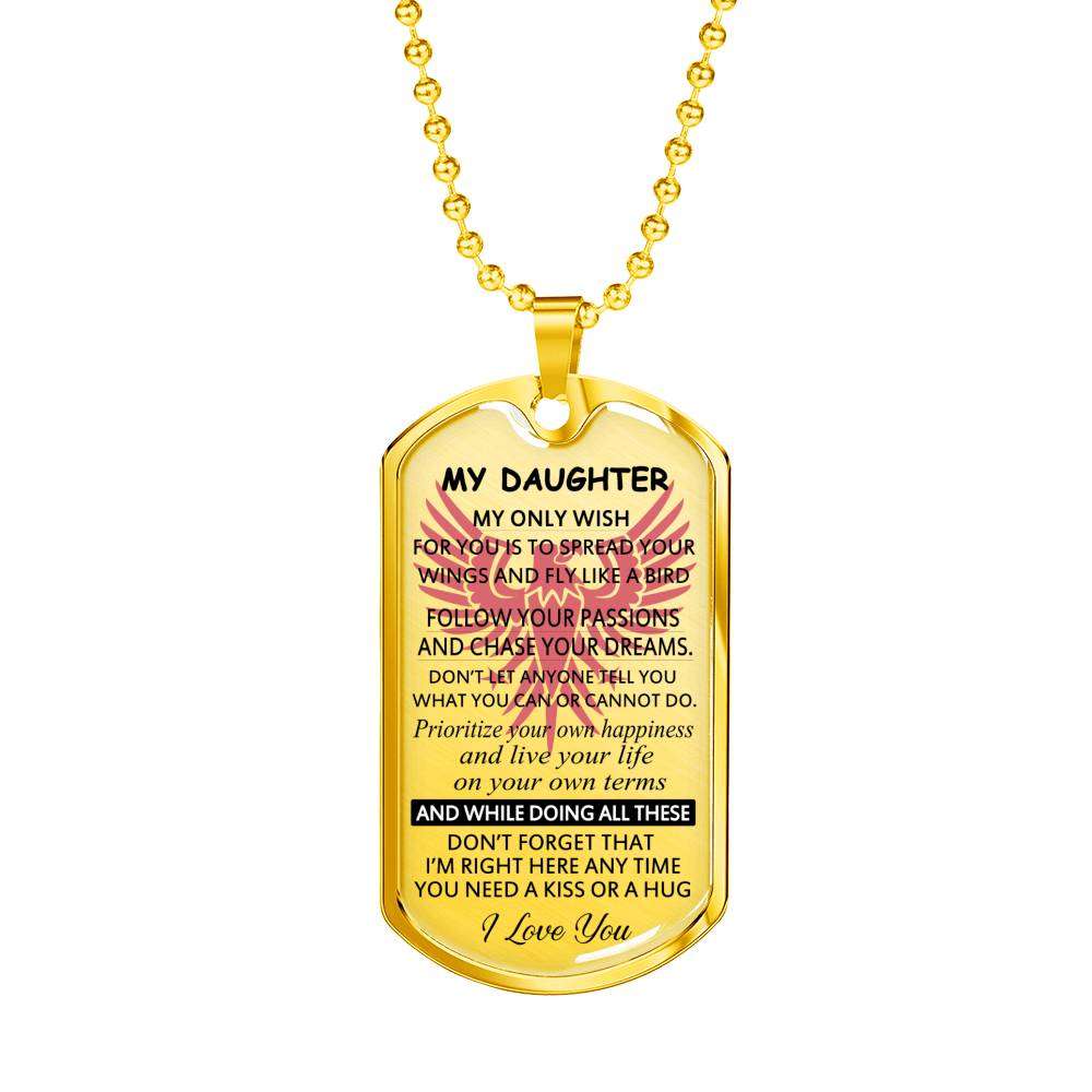 Daughter Dog Tag, Dog Tag For Daughter, Gift For Daughter Dog Tag Dughter's Day Rakva
