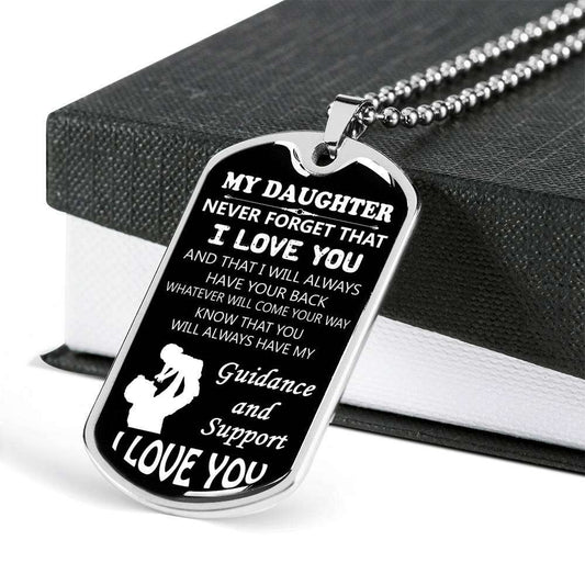Daughter Dog Tag, To My Daughter Custom Picture Dog Tag: Gift For Daughter, Daughter Necklace-11 Dughter's Day Rakva