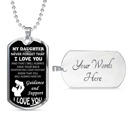 Daughter Dog Tag, To My Daughter Custom Picture Dog Tag: Gift For Daughter, Daughter Necklace-11 Dughter's Day Rakva