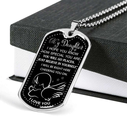 Daughter Dog Tag, To My Daughter Custom Picture Dog Tag: Gift For Daughter, Daughter Necklace-15 Dughter's Day Rakva