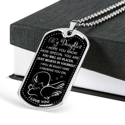 Daughter Dog Tag, To My Daughter Custom Picture Dog Tag: Gift For Daughter, Daughter Necklace-15 Dughter's Day Rakva