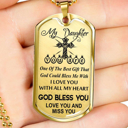 Daughter Dog Tag, To My Daughter Custom Picture Dog Tag: Gift For Daughter, Daughter Necklace-18 Dughter's Day Rakva