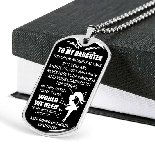 Daughter Dog Tag, To My Daughter Custom Picture Dog Tag: Gift For Daughter, Daughter Necklace-5 Dughter's Day Rakva