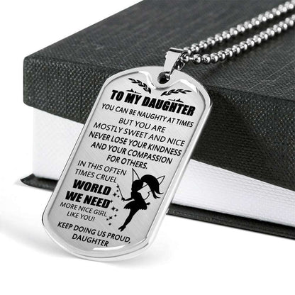 Daughter Dog Tag, To My Daughter Custom Picture Dog Tag: Gift For Daughter, Daughter Necklace-6 Dughter's Day Rakva