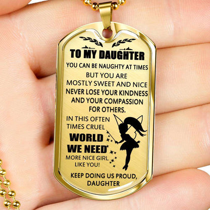 Daughter Dog Tag, To My Daughter Custom Picture Dog Tag: Gift For Daughter, Daughter Necklace-6 Dughter's Day Rakva