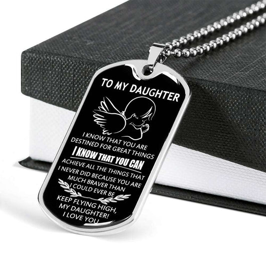 Daughter Dog Tag, To My Daughter Custom Picture Dog Tag: Gift For Daughter, Daughter Necklace-7 Dughter's Day Rakva