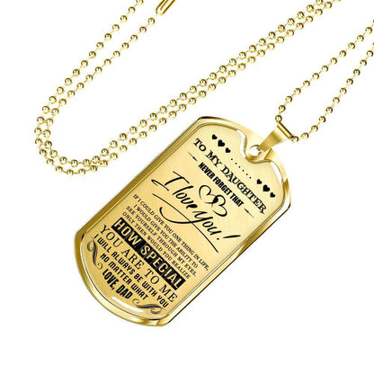 Daughter Dog Tag, To My Daughter Custom Picture: Gift For Daughter From Dad, Amazing Dog Tag-1 Dughter's Day Rakva
