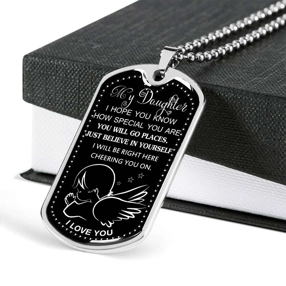 Daughter Dog Tag, To My Daughter Dog Tag: Gift For Daughter, Daughter Necklace-15 Dughter's Day Rakva