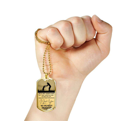 Daughter Dog Tag, To My Daughter Dog Tag: Gift For Daughter, Daughter Necklace-2 Dughter's Day Rakva