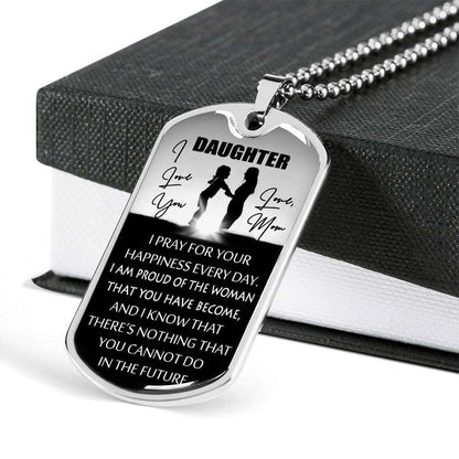 Daughter Dog Tag, To My Daughter Dog Tag: Gift For Daughter From Mom, Dog Tag For Daughter Dughter's Day Rakva