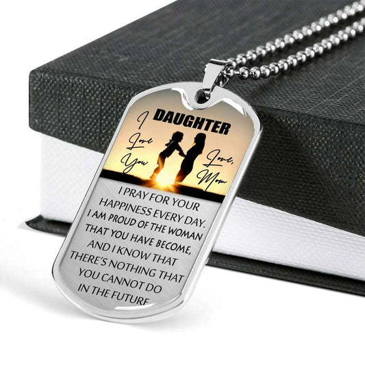 Daughter Dog Tag, To My Daughter Dog Tag: Gift For Daughter From Mom, Dog Tag To Daughter Dughter's Day Rakva