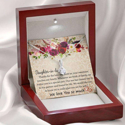 Daughter In Law Necklace, Gift From Mother In Law, Wedding Day Necklace Dughter's Day Rakva